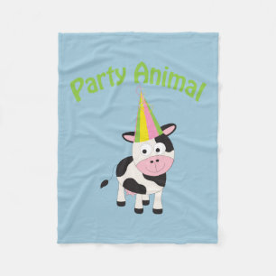 Feestje! Koe Fleece Deken