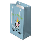 Feestje! Koe Klein Cadeauzakje (Voorkant Gekanteld)