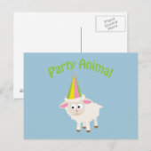 Feestje! Lamb Briefkaart (Voorkant / Achterkant)