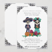 Feestje met skeletons op Halloween Kaart (Voorkant / Achterkant)