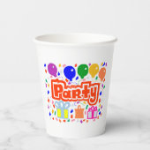 Feestje Papieren Bekers (Achterkant)
