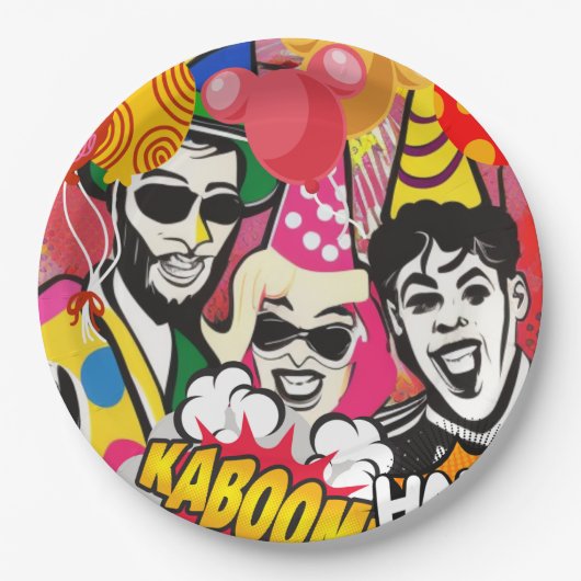 Feestje Papieren Bordje (Voorkant)