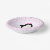 Feestje pinguïn papieren kommen (Gebogen)