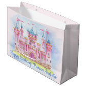 Feestje prinses verjaardag groot cadeauzakje (Voorkant Gekanteld)