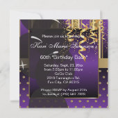 Feestje ter ere van zijn 60ste verjaardag kaart (Achterkant)