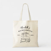 Feestje van de vrijgezelle dames van de sociale cl tote bag (Achterkant)