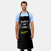 "Feestje van Eén" Chef Schort - Aangepast Keukenca (Gedragen)