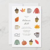 Feestje van favoriete herfst dingen kaart (Voorkant)