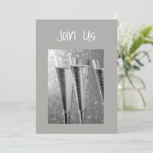 ***FEESTJE*** VOLWASSEN PARTY UITNODIGINGEN (Staand voorkant)