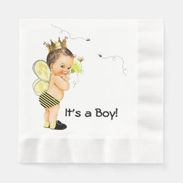 Feestje voor babyjongen met hommelthema servetten