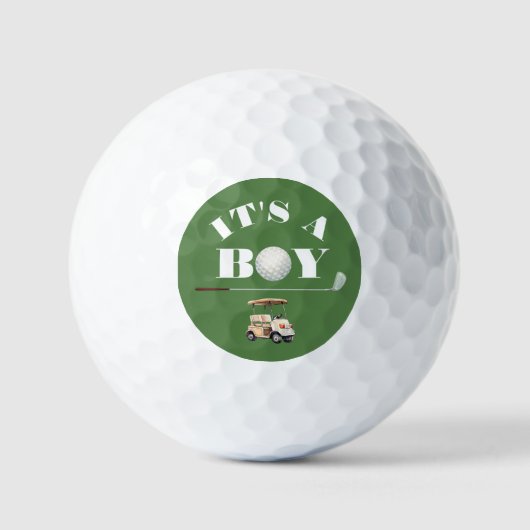 Feestje voor de golf-lovende jongen golfballen (Voorkant)