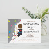 Feestje voor jongens met klimmen kaart (Staand voorkant)