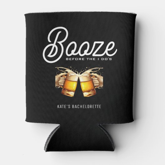 Feestje voor vrijgezellen en vrijgezellen met dran blikjeskoeler (Voorkant)