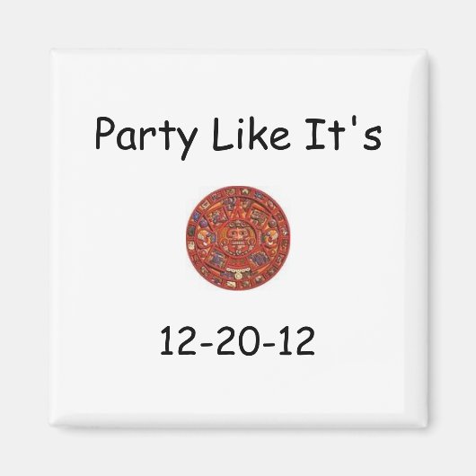 Feestje zoals het is, 12-20-12 Magnet (Voorkant)