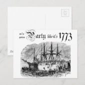 Feestje zoals het is 1773 briefkaart (Voorkant / Achterkant)