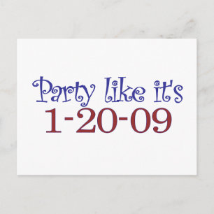 Feestje zoals het is 1-20-2009 briefkaart