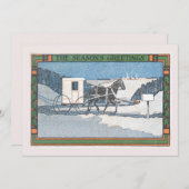  feestjes en kerstgroeten feestdagenkaart (Voorkant / Achterkant)