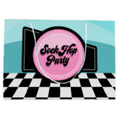 Feestjes van hopfeesten groot cadeauzakje (Achterkant)