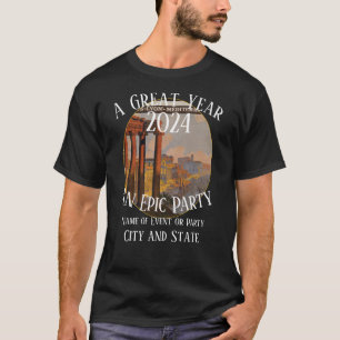 Feestjubileum Vakantie 2024 Cocktail Singles T-shirt
