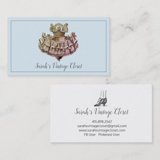  Feestjurk  Kleding Shop Visitekaartje (Voorkant / Achterkant)