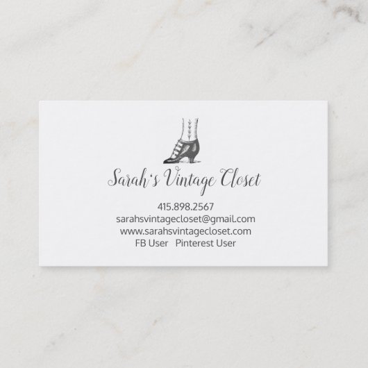 Feestjurk Kleding Shop Visitekaartje (Achterkant)