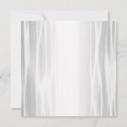 Feestjurk Witte Quinceanera Uitnodigingen (Achterkant)