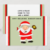 feestkaarten voor softball feestdagenkaart (Voorkant / Achterkant)