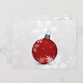 feestkaarten voor zilverrood ornament feestdagenkaart (Voorkant / Achterkant)