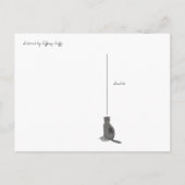 Feestkat en Piñata Briefkaart (Achterkant)