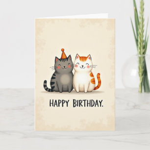 Feestkat Illustratiekaart Kaart