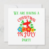 feestkerst in juli Surfer party Kaart (Voorkant)