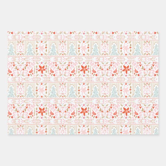  feestkerst inpakpapier vel (Voorkant 2)