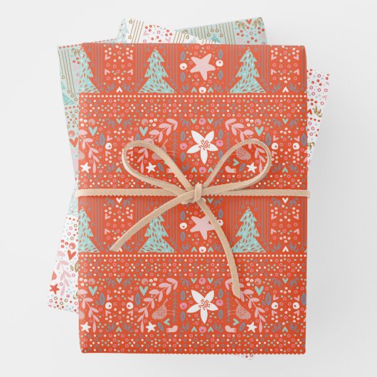  feestkerst inpakpapier vel (In situ)