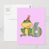 Feestkikker 6e verjaardag T-shirts en geschenken Briefkaart (Voorkant / Achterkant)