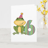 Feestkikker 6e verjaardag T-shirts en geschenken Kaart (Gele Bloem)