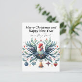 feestkip feestdagenkaart (Staand voorkant)