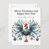 feestkip feestdagenkaart (Voorkant / Achterkant)