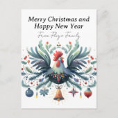 feestkip feestdagenkaart (Voorkant)