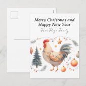 feestkip feestdagenkaart (Voorkant / Achterkant)