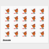 Feestkip Ronde Sticker (Vel)