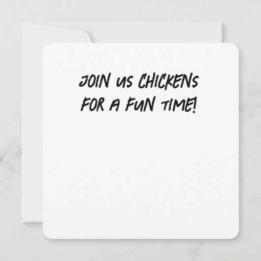 Feestkippen Kaart (Achterkant)