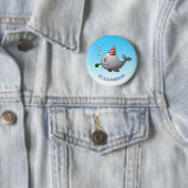 Feestklare walvis ronde button 5,7 cm (In situ)