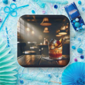 Feestkroeg met ouderwetse Drink Papieren Bordje (Feest)