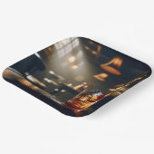 Feestkroeg met ouderwetse Drink Papieren Bordje (Gebogen)