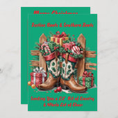 Feestlaarzen Feestdagenkaart (Voorkant / Achterkant)