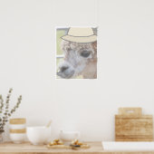 Feestlama met een snor poster (Keuken)