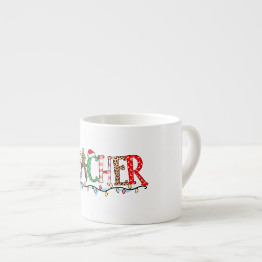 feestleraar espresso kop (Voorkant rechts)