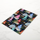 Feestluipaarden in het Pagodabos Folie Uitnodiging (Gedraaid)