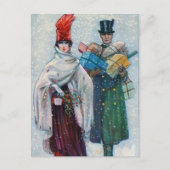 feestmaal kerstfeestdag briefkaart (Voorkant)