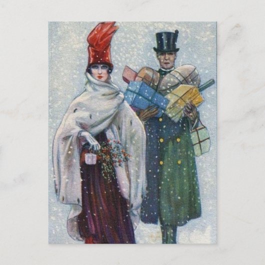 feestmaal kerstfeestdag briefkaart (Voorkant)